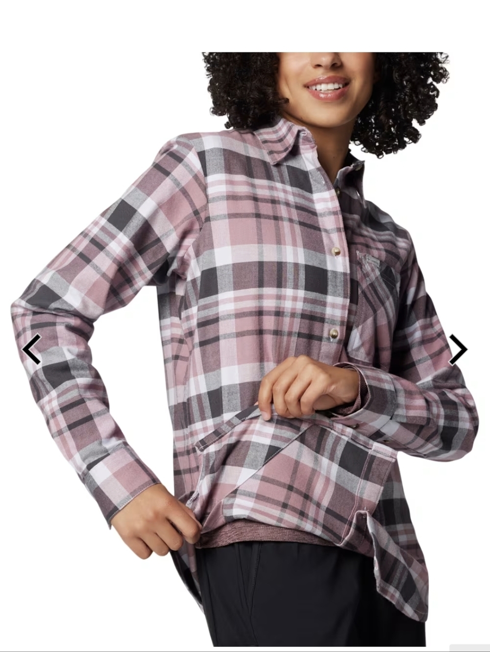 Columbia Calico Basin Flannel Long-Sleeve Button-Down Shirt